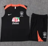 25-26 Brazil Black Tank top and shorts suit #D25269