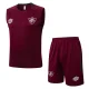 25-26 Fluminense Jujube red Tank top and shorts suit #D25270