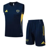 25-26 Boca Juniors Royal blue Tank top and shorts suit #D25261