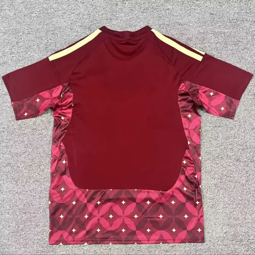 26-27 Italy Brown Red Goalkeeper Fans Soccer Jersey
