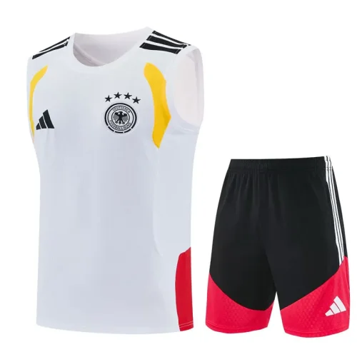 26-27 Germany White Tank top and shorts suit