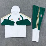 25-26 Italy White Hoodie Jacket Tracksuit