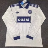 2025 Ad Oasis Joint Edition #25 White Polo Long Sleeve (蓝边)长袖