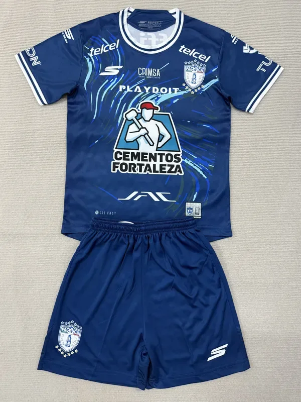 25-26 Pachuca Away Kids Soccer Jersey