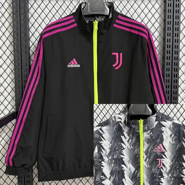 25-26 JUV Black & Gray Double Sided Windbreaker (双面风衣)