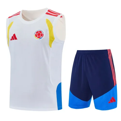 26-27 Colombia White Tank top and shorts suit