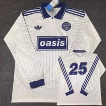 2025 Ad Oasis Joint Edition #25 White Polo Long Sleeve (蓝边)长袖