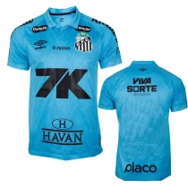 25-26 Santos FC Third Prints Sponsor Fans Soccer Jersey