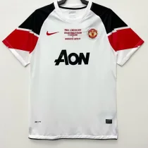 2010-2011 Man Utd Away White Retro Soccer Jersey (决赛字)