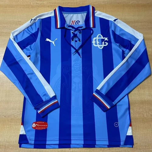 2016-2017 Chivas 110th Anniversary Away Long Sleeve Retro Soccer Jersey (长袖)