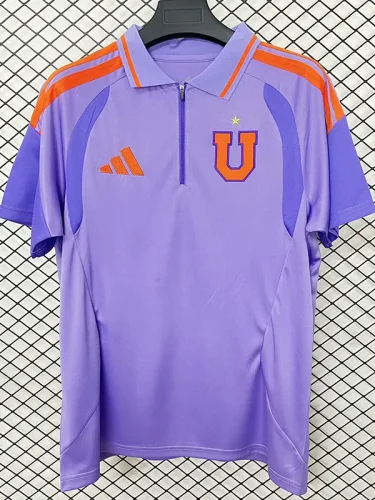 26-27 Universidad De Chile Purple Polo Short Sleeve (有领)