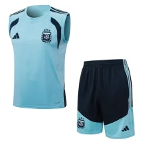26-27 Argentina Light blue Tank top and shorts suit #D26002