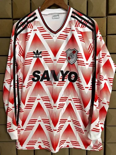 1992-1993 River Plate Home Long Sleeve Retro Soccer Jersey (长袖)