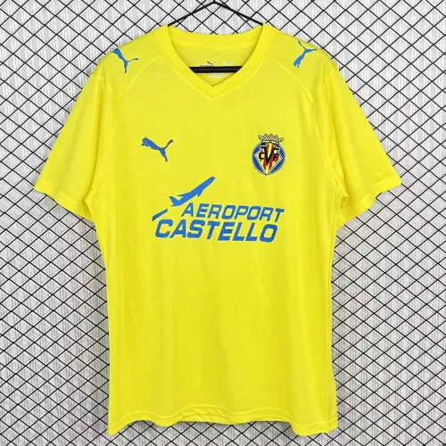 2008-2009 Villarreal Home Retro Soccer Jersey