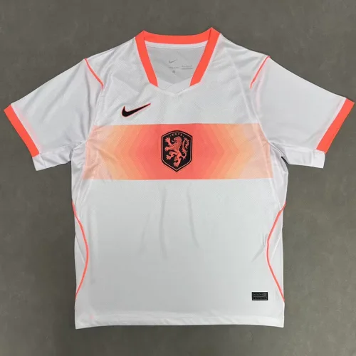 26-27 Netherlands White Fans Soccer Jersey