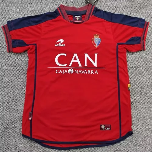 2000-2002 Osasuna Home Retro Soccer Jersey (带章)
