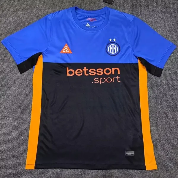 26-27 INT Blue Black Yellow Special Edition Fans Soccer Jersey