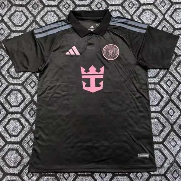 25-26 Inter Miami Black Polo Short Sleeve