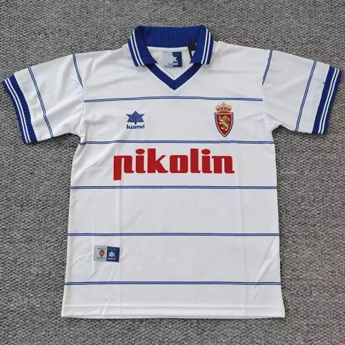 1999-2000 Zaragoza Home Retro Soccer Jersey