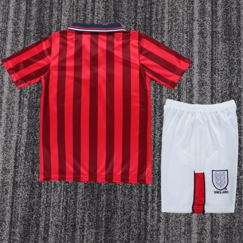1998 England Away Kids Retro Soccer Jersey