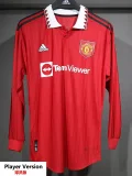22-23 Man Utd Home Long Sleeve Soccer Jersey (长袖)