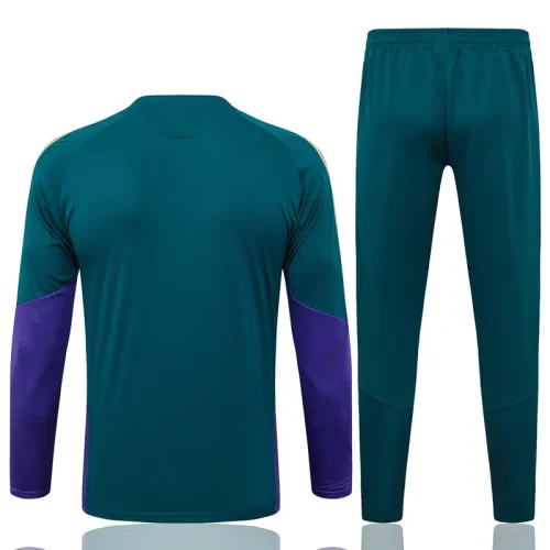 26-27 Saudi Arabia Dark green Half Pull Tracksuit #B26007(半拉链)