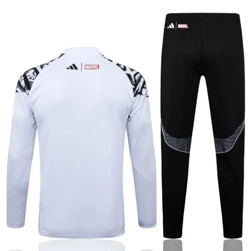 25-26 RMA White Half Pull Tracksuit #B25152(半拉链)