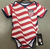 26-27 USA Red White Baby Infant Crawl Suit