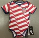 26-27 USA Red White Baby Infant Crawl Suit