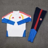 26-27 Colombia White Half Pull Tracksuit (半拉链)