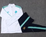 25-26 Marseille White Kids Half Pull Tracksuit #E25225(童装)(半拉链)