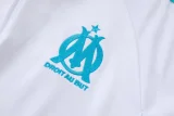 25-26 Marseille White Kids Half Pull Tracksuit #E25225(童装)(半拉链)