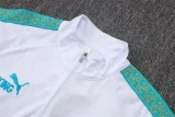 25-26 Marseille White Kids Half Pull Tracksuit #E25225(童装)(半拉链)