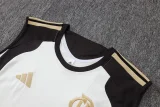 26-27 Flamengo White black Tank top and shorts suit #D26010