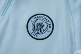 25-26 Man City Light blue Kids Half Pull Tracksuit #E25229(童装)(半拉链)