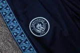 25-26 Man City Light blue Kids Half Pull Tracksuit #E25229(童装)(半拉链)