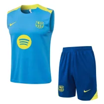 25-26 BAR Light blue Tank top and shorts suit #D25281