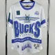 2026 BUCKS White Retro High Quality Casual T-Shirt #MN