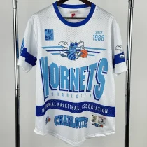 2026 Hornets White Retro High Quality Casual T-Shirt #MN 2026 Hornets White Retro High Quality Casual T-Shirt #MN