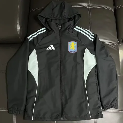 26-27 Aston Villa Black Windbreaker