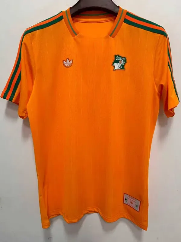 25-26 Ivory Coast Orange Casual Edition Fans Training shirts