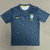 26-27 Brazil Green Black Training shirts