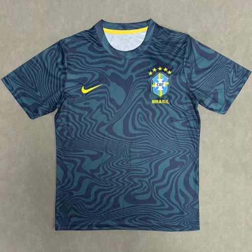 26-27 Brazil Green Black Training shirts
