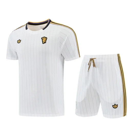26-27 Man Utd White Training Short Suit