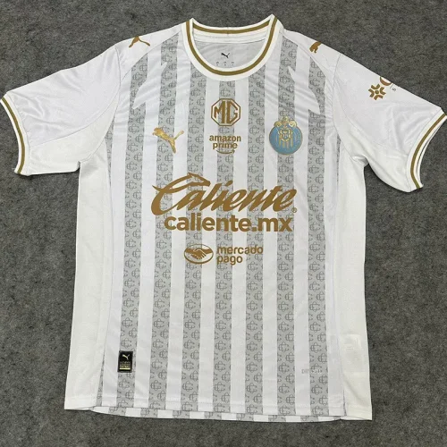 25-26 Chivas White Special Edition Fans Soccer Jersey