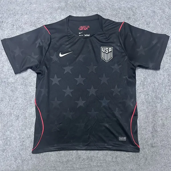 26-27 USA Black Fans Soccer Jersey