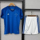 26-27 Cruzeiro Home Kids Soccer Jersey