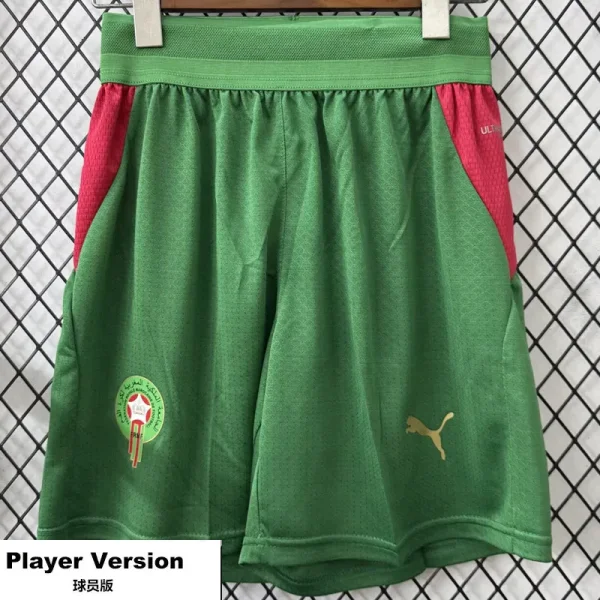 26-27 Morocco Green Player Version Shorts Pants(球员短裤)