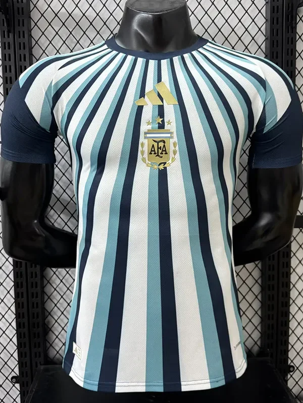 26-27 Argentina Royal blue White Player Version Soccer Jersey