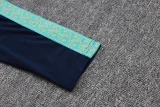 25-26 Marseille Royal blue Kids Half Pull Tracksuit #E25237(童装)(半拉链)